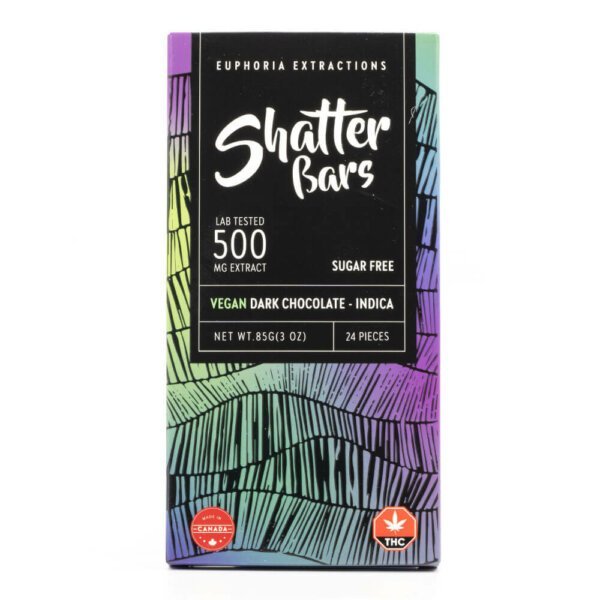 Alternative view of Indica Vegan Dark Chocolate Shatter Bar (Euphoria Extractions)