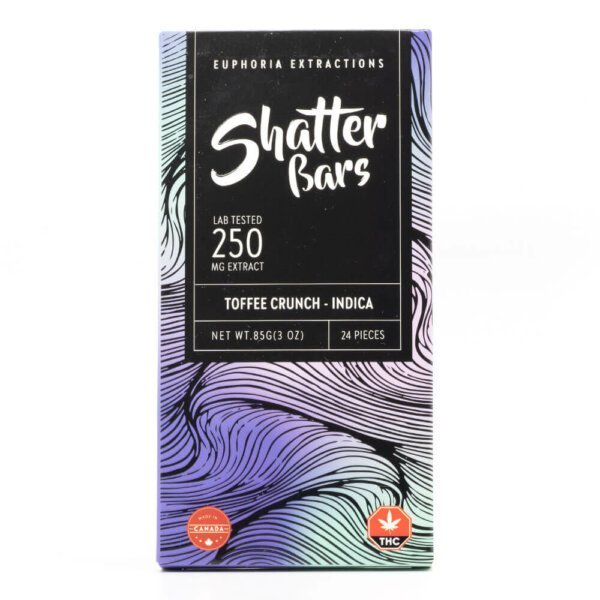 Indica Toffee Crunch Shatter Bar (Euphoria Extractions)