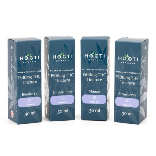 Alternative view of 1500mg Indica THC Tinctures (Hooti Extracts)