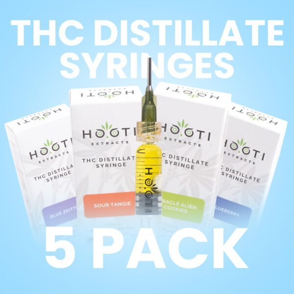 Hooti Extracts THC Distillate Syringes 5 Pack