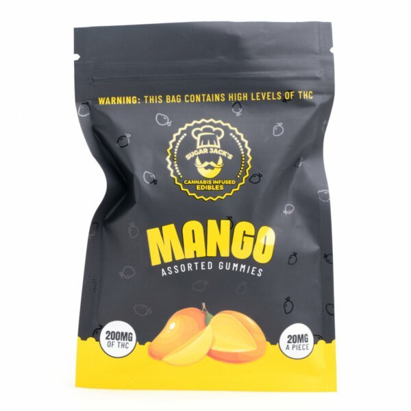 Alternative view of 200mg THC Assorted Mango Gummies (Sugar Jack’s)