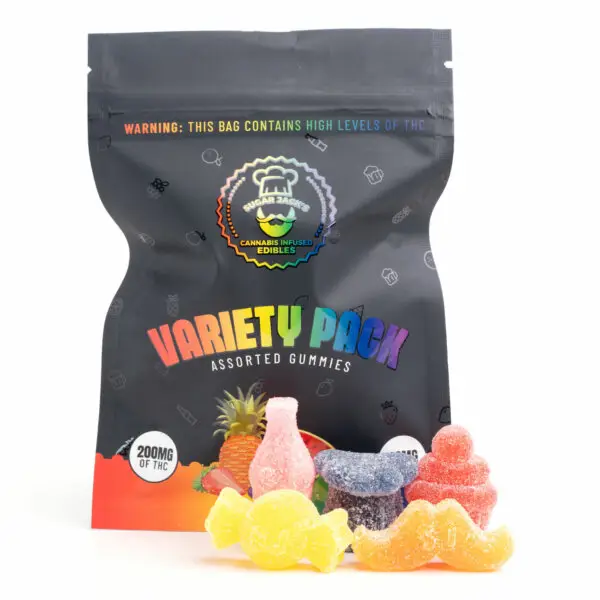 200mg THC Variety Pack Gummies (Sugar Jack’s)