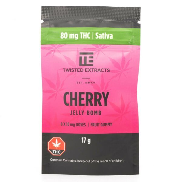 80mg THC Jelly Bombs (Twisted Extracts) - Image 4