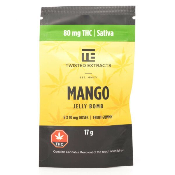 80mg THC Jelly Bombs (Twisted Extracts) - Image 3