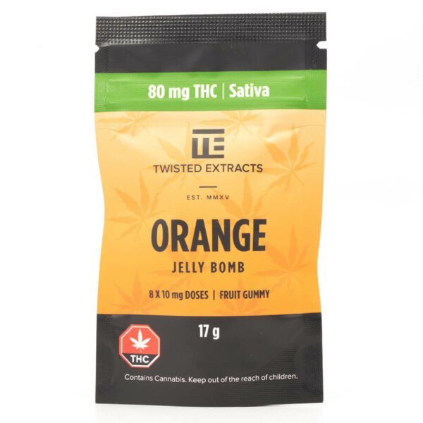 80mg THC Jelly Bombs (Twisted Extracts) - Image 5