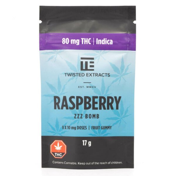 Alternative view of 80mg THC Jelly Bombs (Twisted Extracts)